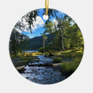 Wallowa Lake State Park, OR Ceramic Tree Decoration