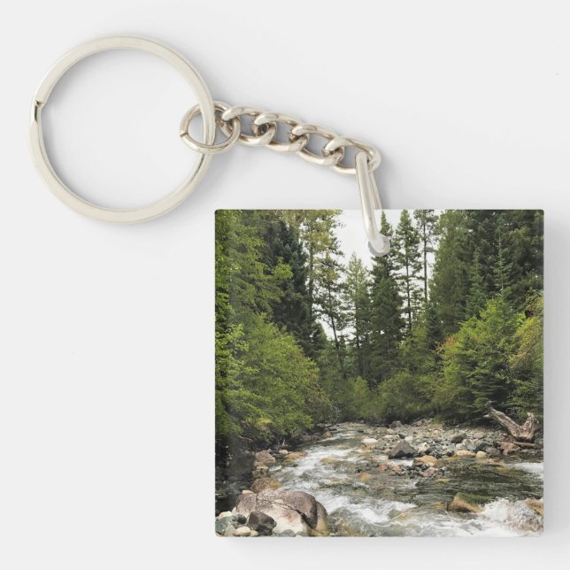 Wallowa River, OR Key Ring (Front)
