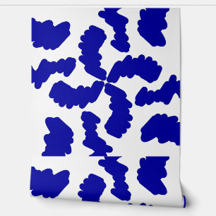 Wallpaper, An elegant blue classic pattern design Wallpaper