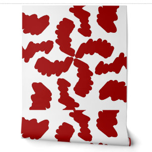 Wallpaper, An elegant red classic pattern design Wallpaper