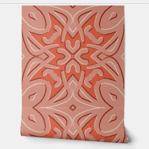 Wallpaper, An unique embossing art red design Wallpaper