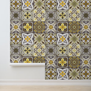 Wallpaper Backsplashes/Talavera inspired tiles/