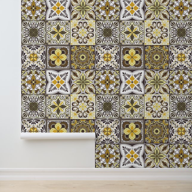 Wallpaper Backsplashes/Talavera inspired tiles/ (Application)
