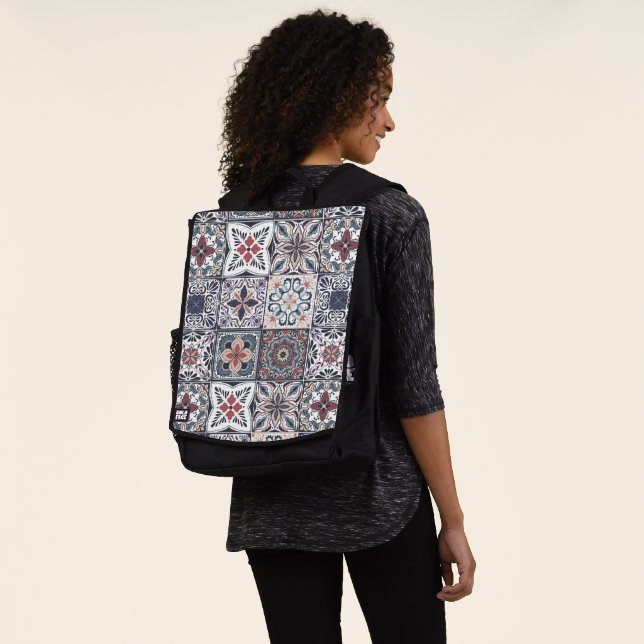 Wallpaper Backsplashes/Talavera inspired tiles 2 Backpack (Worn)