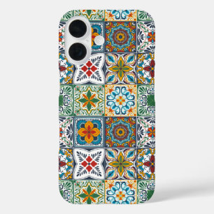 Wallpaper Backsplashes/Talavera inspired tiles iPhone 16 Case