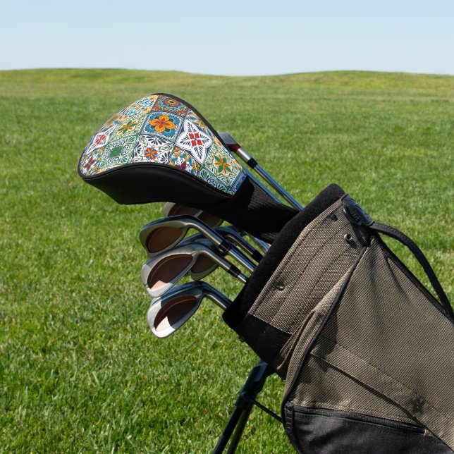 Wallpaper Backsplashes/Talavera inspired tiles Golf Head Cover (In Situ)