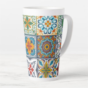 Wallpaper Backsplashes/Talavera inspired tiles Latte Mug