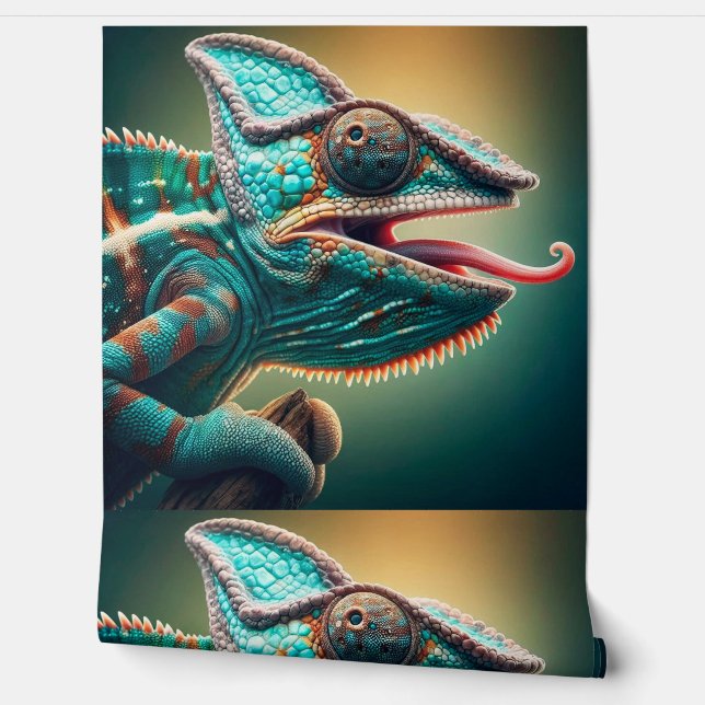 Wallpaper Colourful Chameleon  Master of Camouflag (Unrolling)