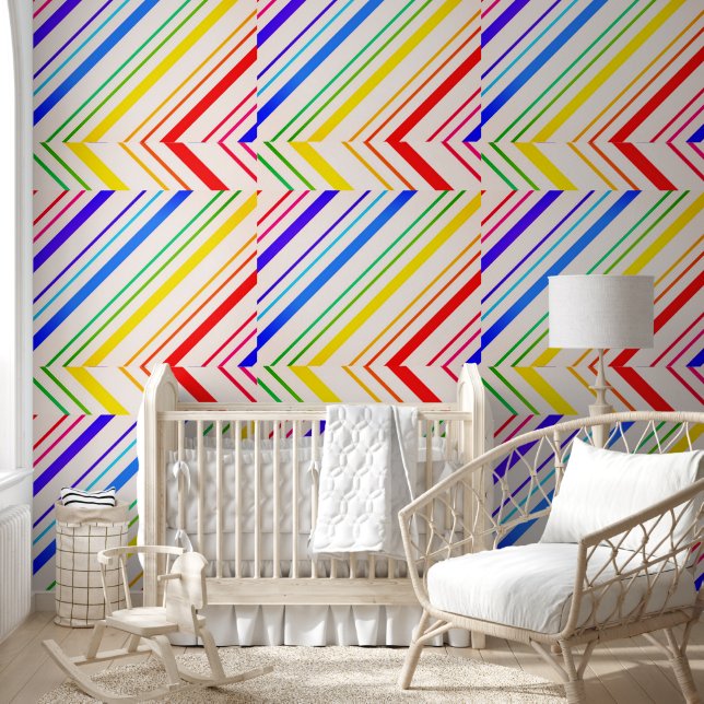 Wallpaper Colourful Stripe (Kids)