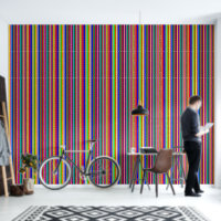 Wallpaper Colourful Stripe