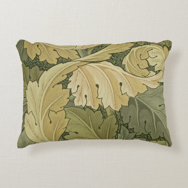 Wallpaper Design with Acanthus/Woodland colours, 1 Decorative Cushion (Front)