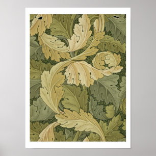 Wallpaper Design with Acanthus/Woodland colours, 1 Poster