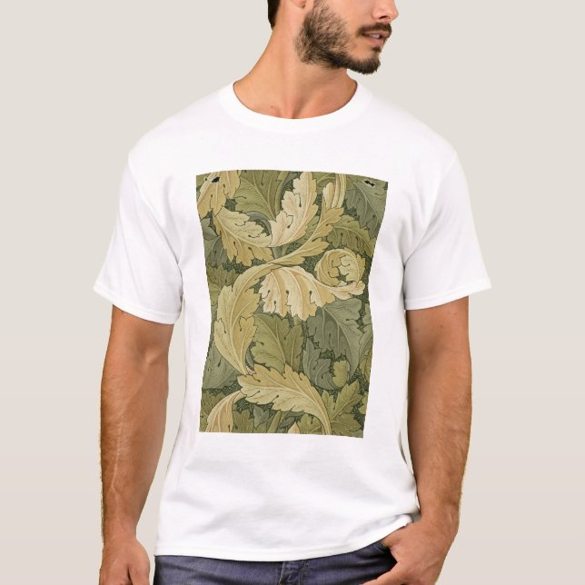 Wallpaper Design with Acanthus/Woodland colours, 1 T-Shirt (Front)