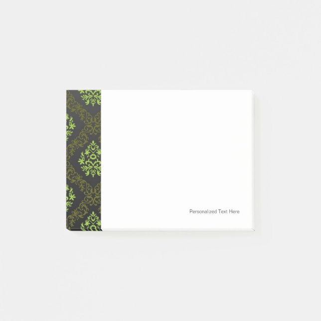Wallpaper Floral Green Post-it Notes (Front)