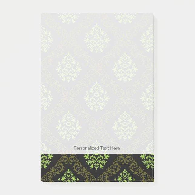 Wallpaper Floral Green Post-it Notes (Front)