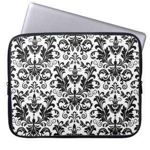 Wallpaper in the style of Baroque. Seamless backgr Laptop Sleeve