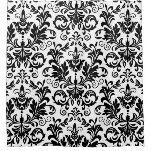 Wallpaper in the style of Baroque. Seamless backgr Shower Curtain