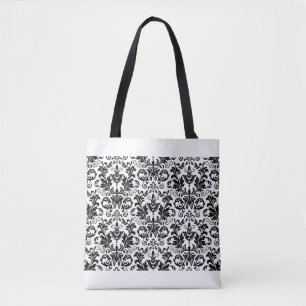 Wallpaper in the style of Baroque. Seamless backgr Tote Bag