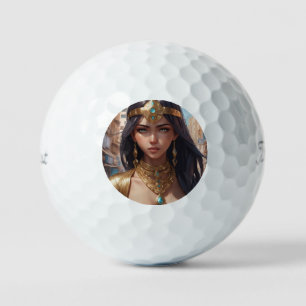 Wallpaper of a beautiful anime adventurer girl wea golf balls