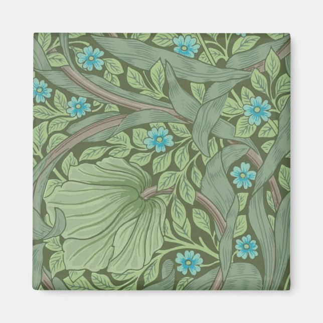 Wallpaper Pattern Sample with Forget-Me-Nots Magnet (Front)