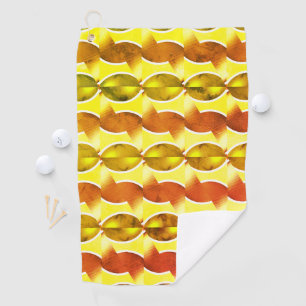 wallpaper retro orange 1970 golf towel