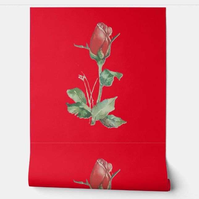 Wallpaper rose style design (Unrolling)
