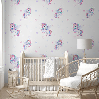 Wallpaper with a modern pattern.
