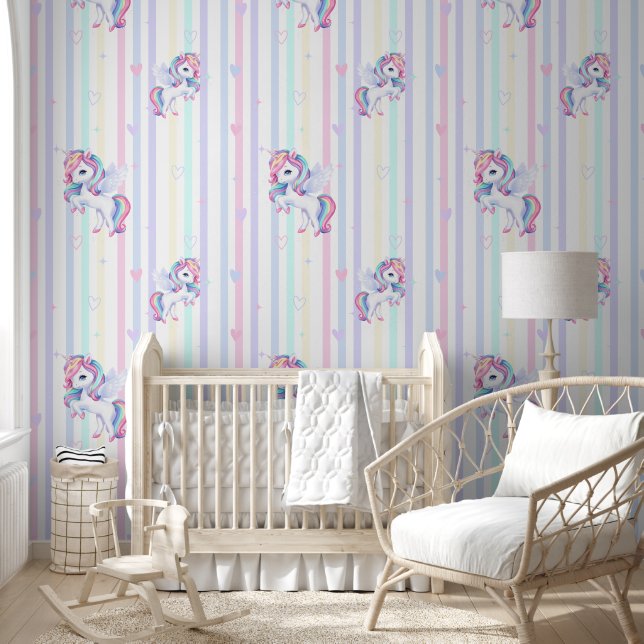 Wallpaper with a modern pattern. (Kids)