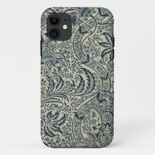 Wallpaper with navy blue seaweed style design Case-Mate iPhone case