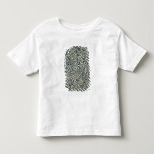 Wallpaper with navy blue seaweed style design toddler T-Shirt