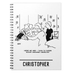 Wallpapering and Home Decorating Cartoon Notebook