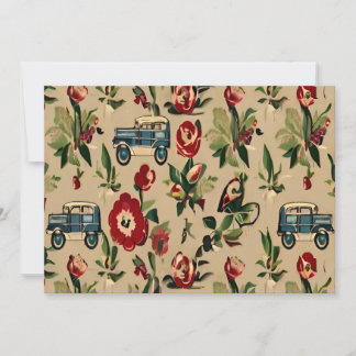 Wallpapers Vintage Retro 1940s Invitation