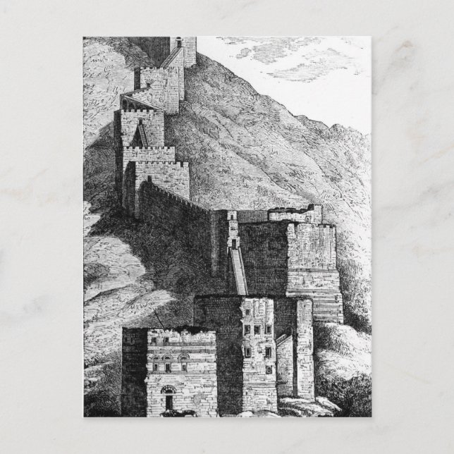 Walls of Antioch, 1894 Postcard (Front)