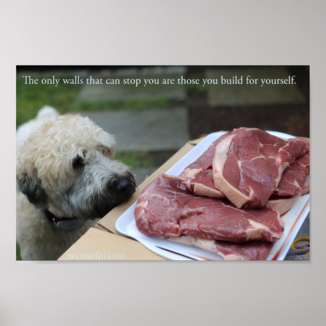 Walls Print - Meat as Motivation (Front)