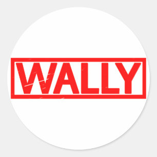 Wally Stamp Classic Round Sticker