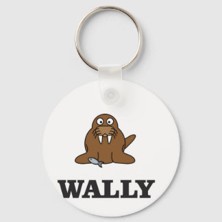 wally the walrus yeah key ring