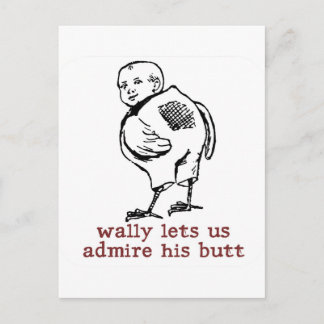 Wally's Butt Postcard