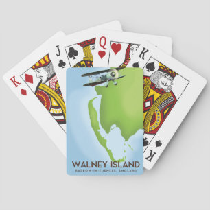 Walney Island, Burrow-In-Furness, England map Playing Cards