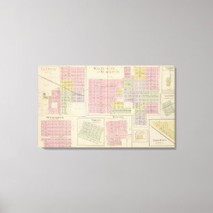 Walnut City, Rush Centre, La Crosse, Kansas Canvas Print