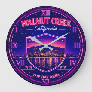 Walnut Creek California Bay Area Large Clock