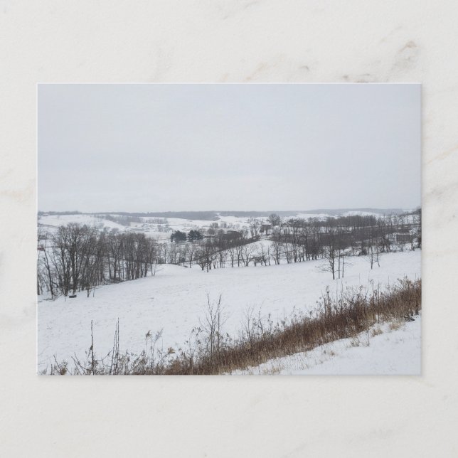Walnut Creek, Ohio in Winter Postcard (Front)