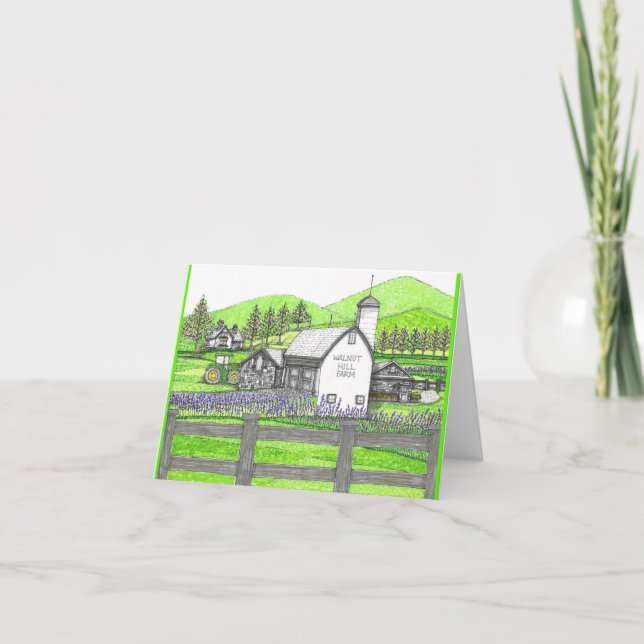 Walnut Hill Farm Folded Note Card (Front)