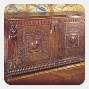 Walnut Sideboard, Lyonnais School Square Sticker