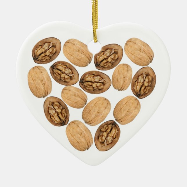 Walnuts! Ceramic Tree Decoration (Front)