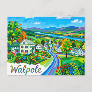 Walpole USA Postcard