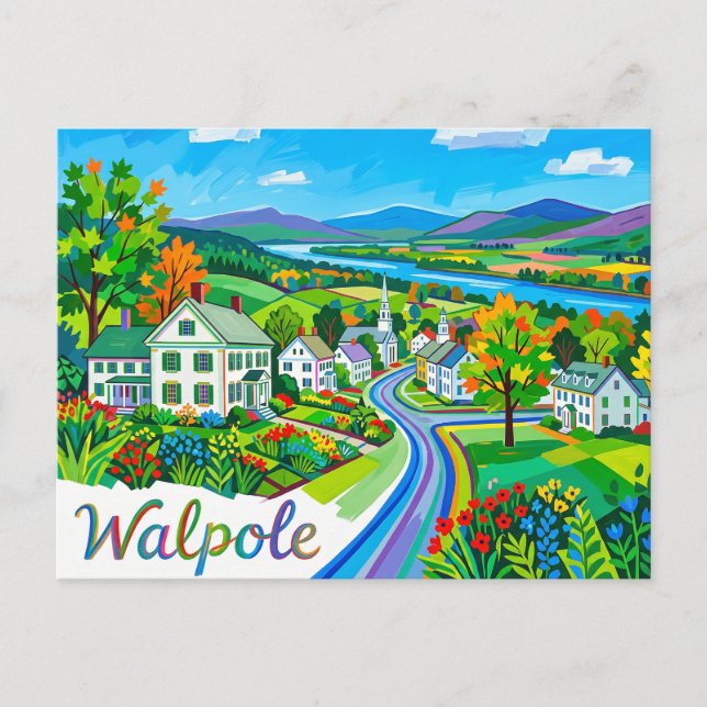 Walpole USA Postcard (Front)