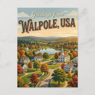 Walpole USA Postcard