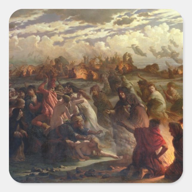 Walpurghis Night, 1862 Square Sticker (Front)