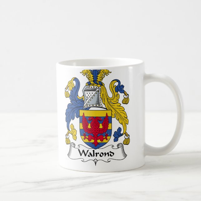 Walrond Family Crest Coffee Mug (Right)