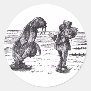 Walrus and Carpenter 1 Classic Round Sticker